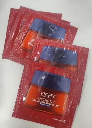 Крем для обличчя vichy liftactiv collagen specialist нічний антивіковий