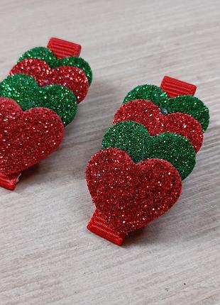 2 шпильки сердечки