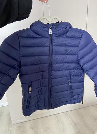 Куртка дитяча polo синя пух