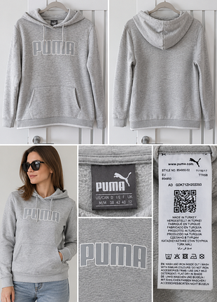 Світшот жіночий puma сірий з капюшоном