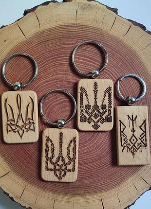Брелоки из дерева / трезуб / украина / оберегает 16, handmade