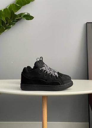 Кросівки lanvin curb sneakers black 2