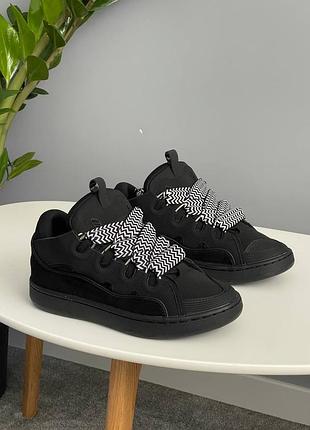 Кросівки lanvin curb sneakers black