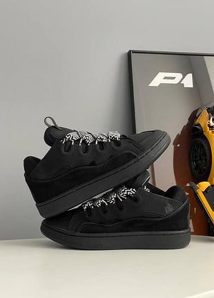 Кросівки lanvin curb sneakers black 6