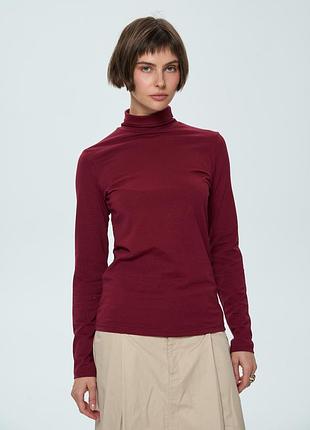 Гольф женский классический бордового цвета, s