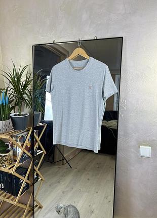 Сіра меланжева футболка guess smart з екологічної бавовни