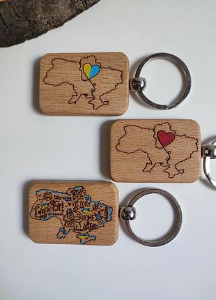 Брелокі із дерева / ukraine / handmade 🩵💛 4
