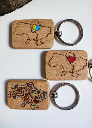 Брелокі із дерева / ukraine / handmade 🩵💛 5