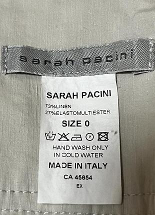Sarah pacini (0)  льняні вузькі штани 4