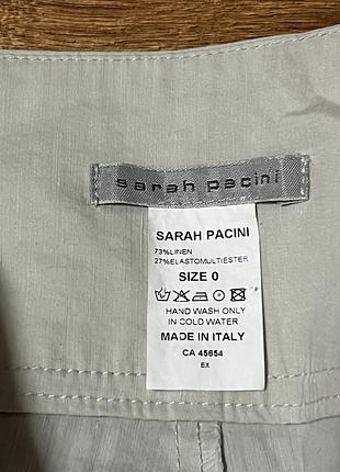 Sarah pacini (0)  льняні вузькі штани 3