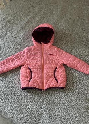 Куртка для дівчинки рожева демісезонна 1-2 роки