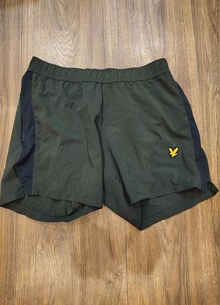 Шорти чоловічі lyle & scott спортивні зелені xs