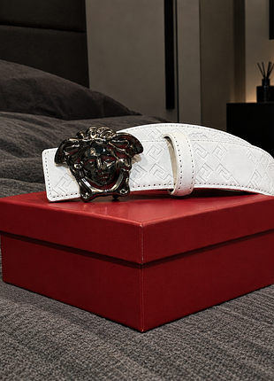 Ремень, ремень versace la medusa leather belt 35mm