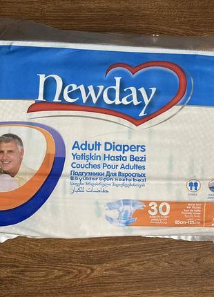 Підгузки для дорослих newday adult diapers 30 шт.