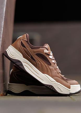 Масивні жіночі кросівки puma 180 brown
