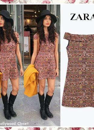 Сукня міні бохо zara s 6