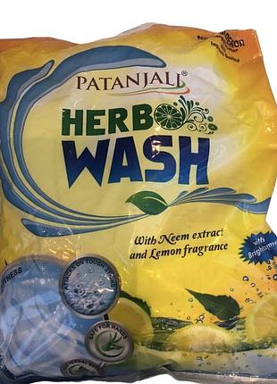 Стиральный порошок herb wash ним и лимон 1 кг патанджали индия