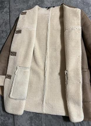 Дубленка пальто zara 2