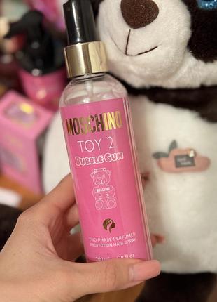 Спрей для волосся moschino toy 2 bubble gum двофазний парфумований захисний 200 мл