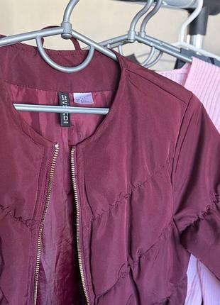 Вітровка жіноча h&m бордова