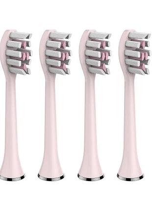 Насадки для ультразвуковой зубной щетки medica + probrush 9.0 ultrasonic pink 4 шт.