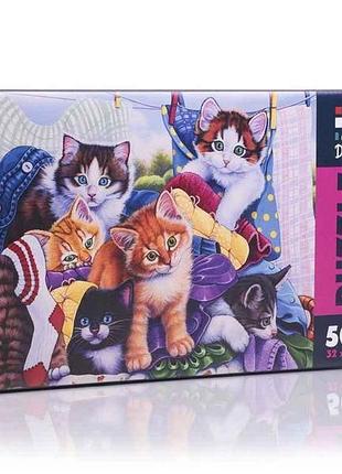 Пазлы милые котята dt500-13 (укр) тм vladi toys