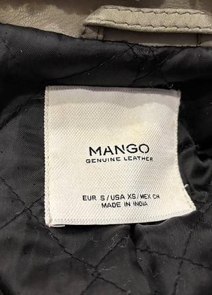 Кожаная куртка косуха mango 9