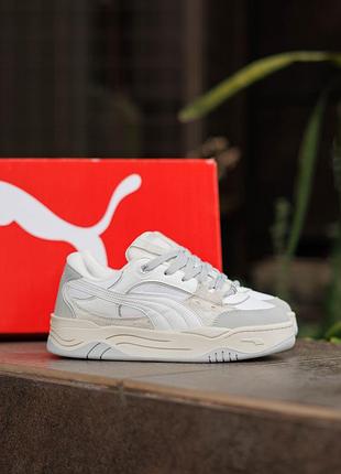 Женские трендовые кроссовки puma 180 grey white