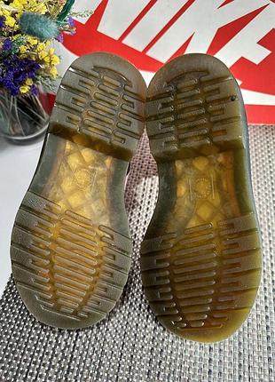 Оригинальные кожаные лакированные ботинки dr. martens 5
