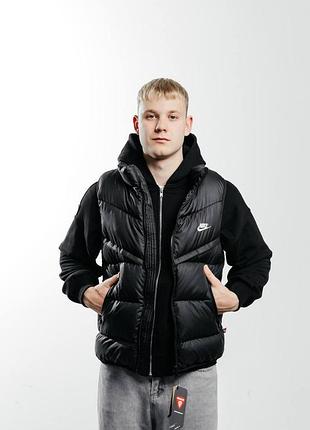Чоловіча жилетка nike therma-fit чорна