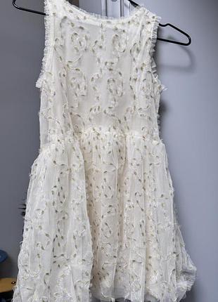 Сукня для дівчинки zara бежева, на зріст 134 см