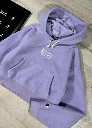 Худи укороченное тедди champion