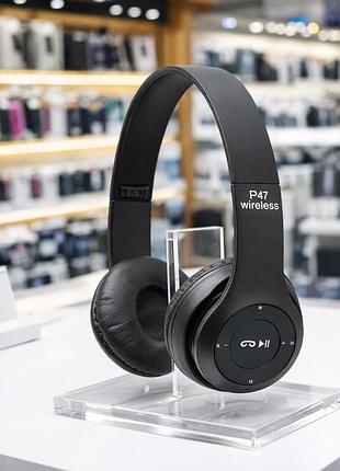 Беспроводные bluetooth-наушники p47m чёрный