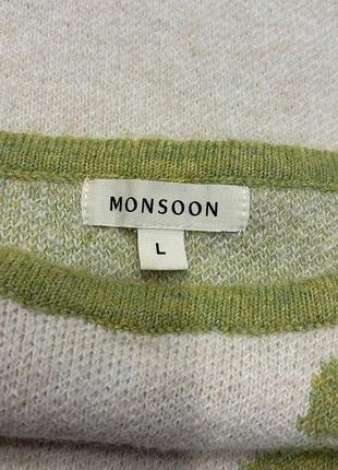 Свитер джемпер monsoon свободного кроя кофта 8