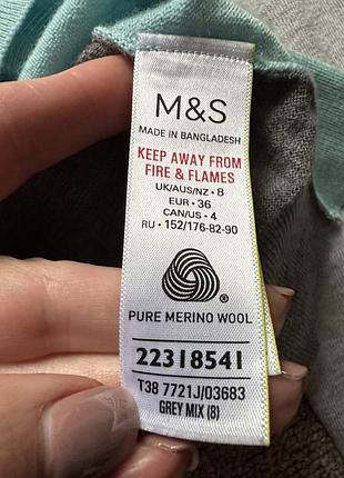 Кофта m&s шерсть 36р 3
