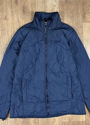 Куртка jack wolfskin microguard синя жіноча спортивна трекінгова гібридна осіння легка весняна haglofs nike стьобана вітровка