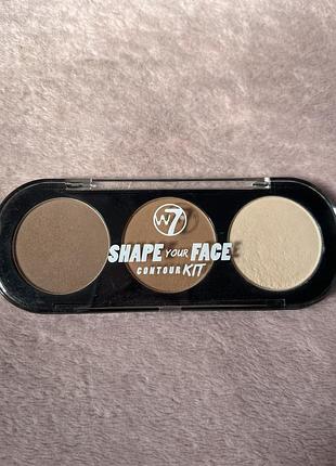 Набір для контурингу w7 shape your face contour kit