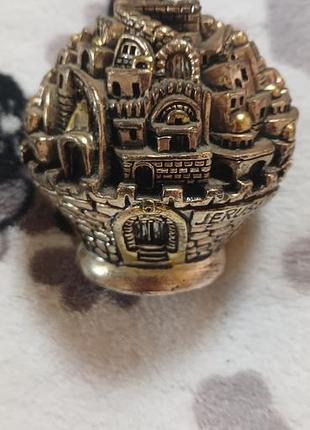 Срібний сувенір старе місто єрусалим 925 проба, ізраїль (прес-пап'є)