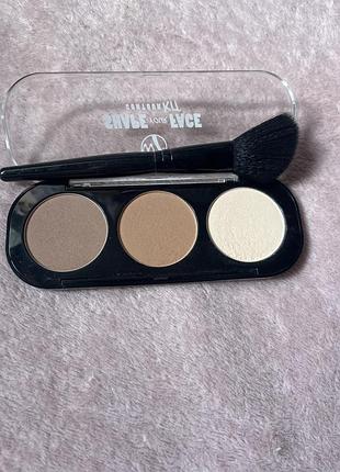 Набір для контурингу w7 shape your face contour kit 3