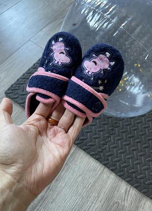 Тапочки закрытые малышу peppa pig