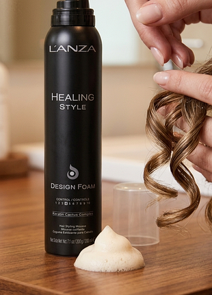 Пінка для волосся l'anza healing style design foam