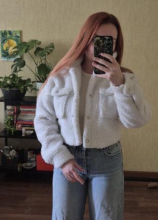 Куртка жіноча shein коротка біла