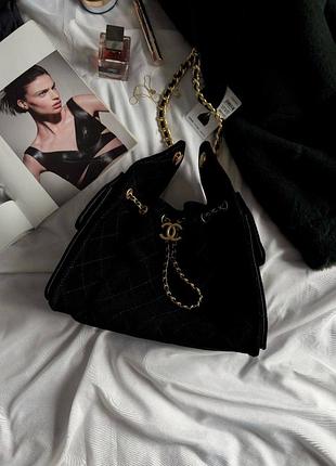 Сумка mini handbag  25 чорна замша