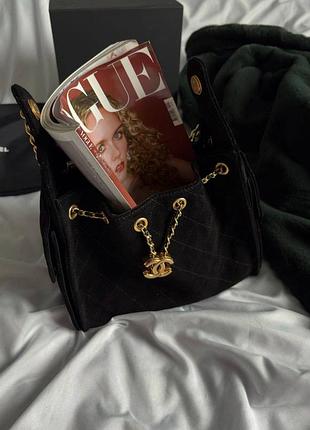 Сумка mini handbag  25 чорна замша 5