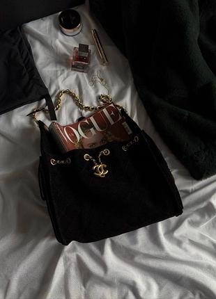 Сумка mini handbag  25 чорна замша 4