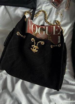 Сумка mini handbag  25 чорна замша 6
