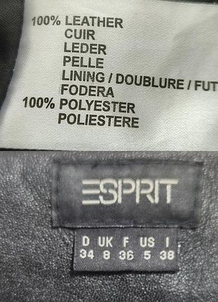 Натуральные 100% кожаные брюки esprit 9