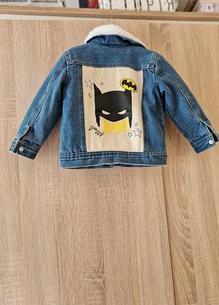 Куртка для хлопчика batman джинсова синя
