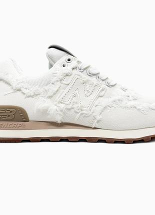 👟 кроссовки new balance 574 x miu miu white / наложка bs👟