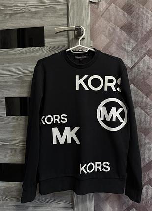 Жіночій світшот michael kors чорний з логотипом